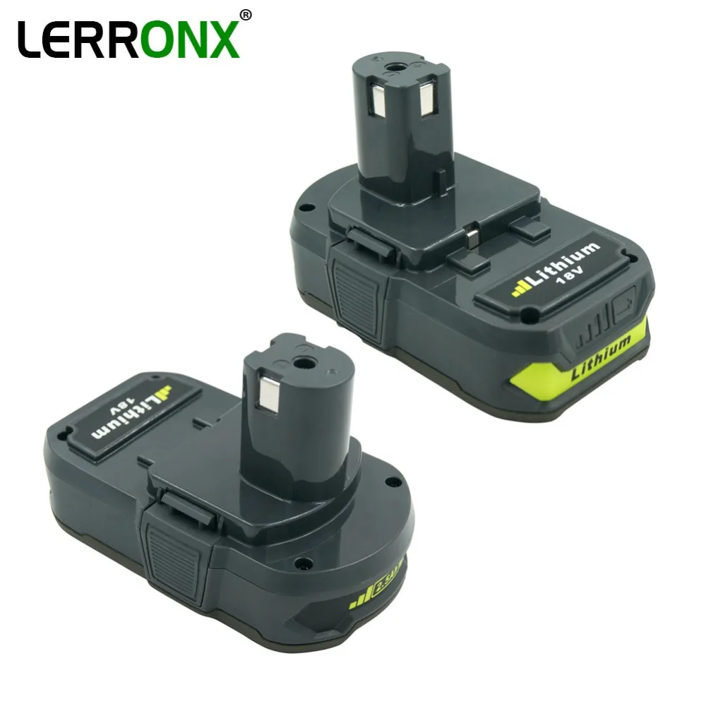 2pcs Rb18l25 18v 2500mah Lithium Rechargeable Battery Pack For Ryobi