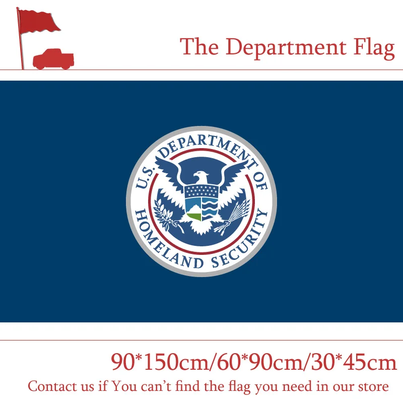 

3x5ft Department of Homeland Security Secretary Flag The United States American 90*150cm 60*90cm 30*45cm Car Flag For Decoration