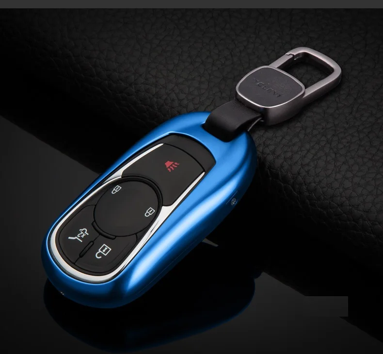 Алюминий сплава авто Обложка ключеник оболочки для ключей для Buick Lacrosse Envision GL8 Verano Encore удаленный ключевой