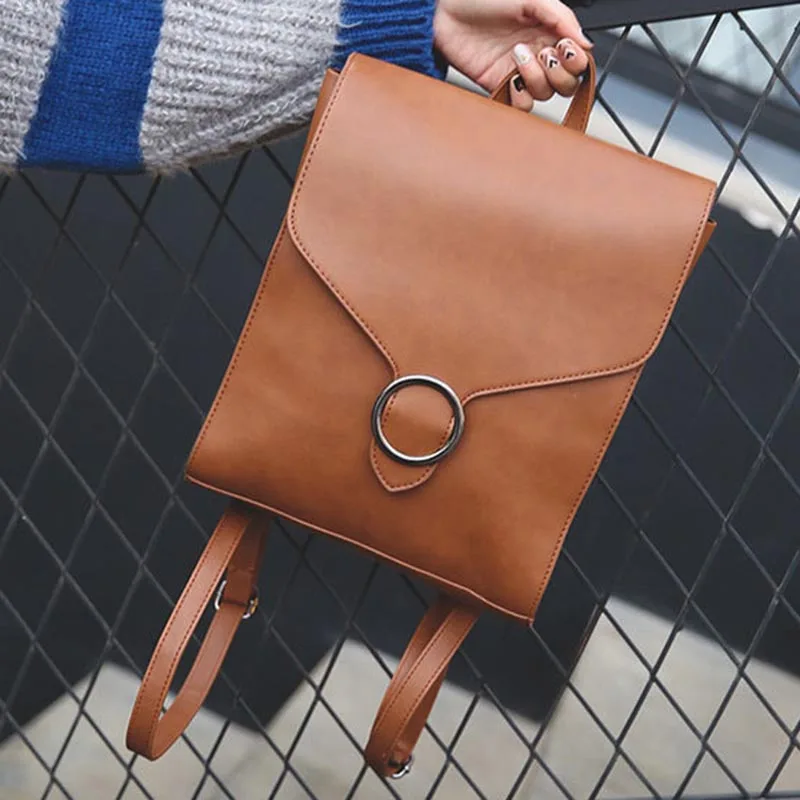 

Bags For Women 2019 Student Backpack Schoolbag PU Leather Gift for Travel School LBY2019