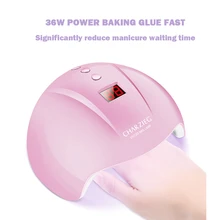 36 Вт Светодиодный УФ-сушка для ногтей маникюр с 12 лампами Гель-лак для ногтей отверждения смарт-фототерапия Сушилка для ногтей машина для ухода за ногтями