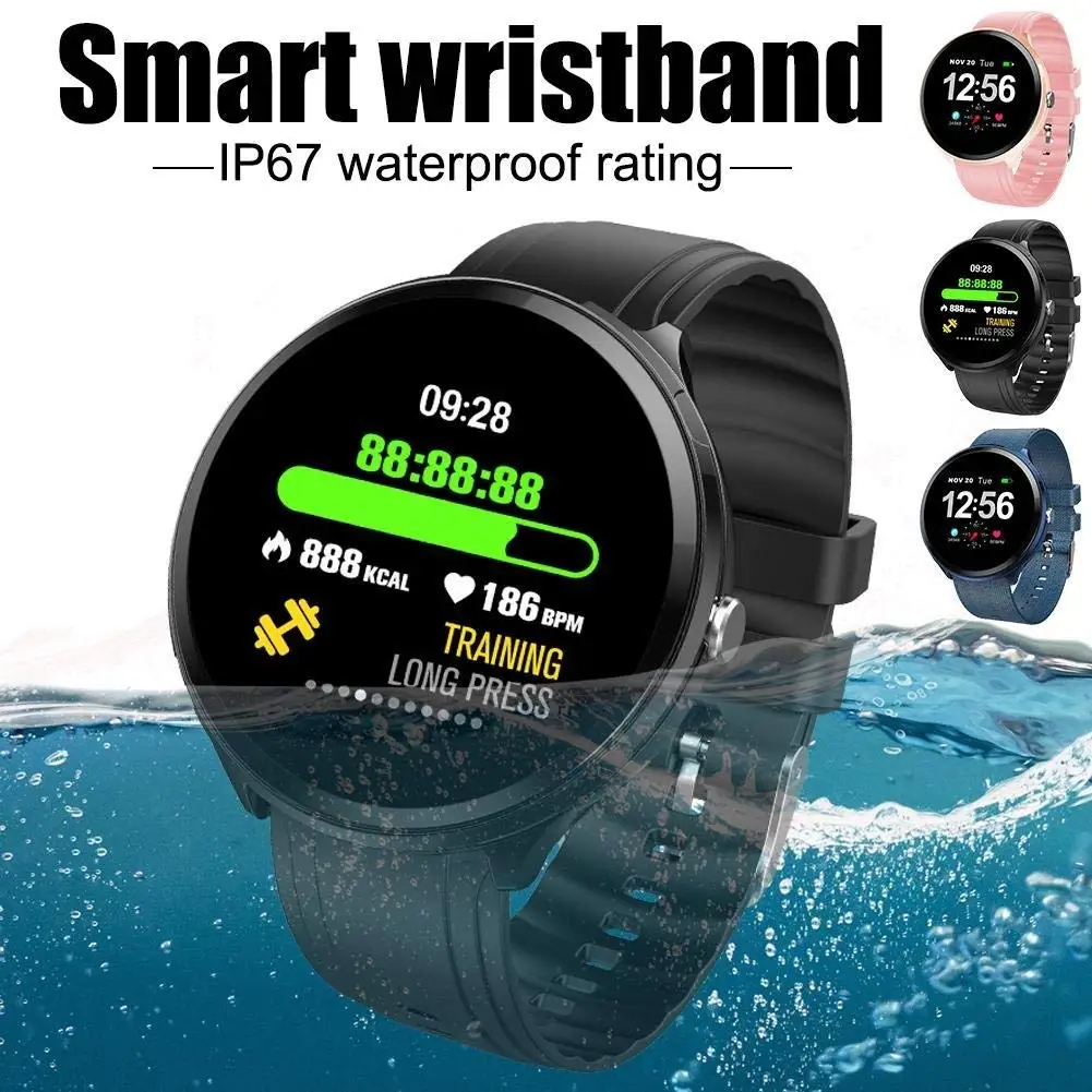 Модный браслет кровяного давления, водонепроницаемые часы, спортивный монитор сердечного ритма, умный фитнес-трекер, Bluetooth Смарт-часы