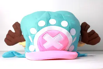 ONE PIECE Tony Tony Chopper Anime Cosplay Cap Pink&Blue Plush Hat Version 2 1