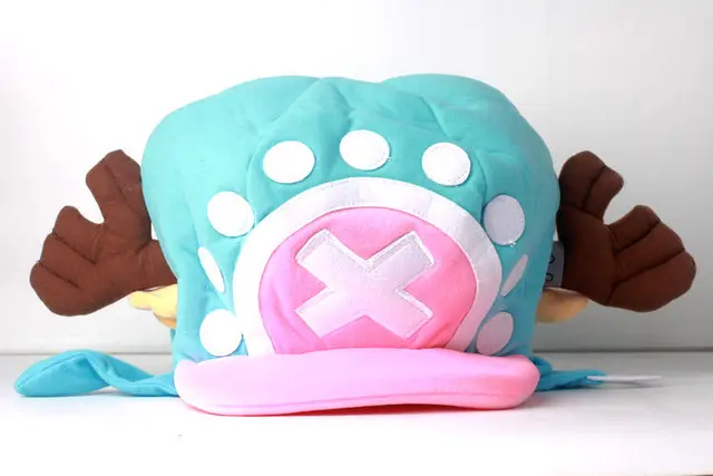 ONE PIECE Tony Tony Chopper Anime Cosplay Cap Pink&Blue Plush Hat Version 2 1