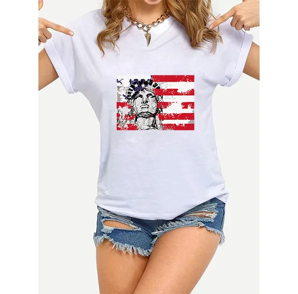 2019 American eagle Print shirt Cotton Casual t t shirt female Tops Tee Hipster Tumblr -