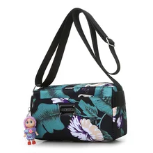 Сумка-мессенджер с цветочным принтом, милая сумка на плечо в деревенском стиле, легкая сумка через плечо на молнии, женская модная сумка для отдыха с клапаном