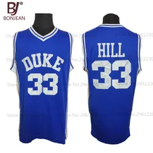 2017 BONJEAN Mens Duke University Blue Devils Basketball Jerseys #33 Grant Hill Jersey Two Color Stitched Basketball Shirts