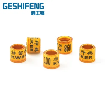 

Customized logo 8mm aluminum circle bird pigeon leg rings
