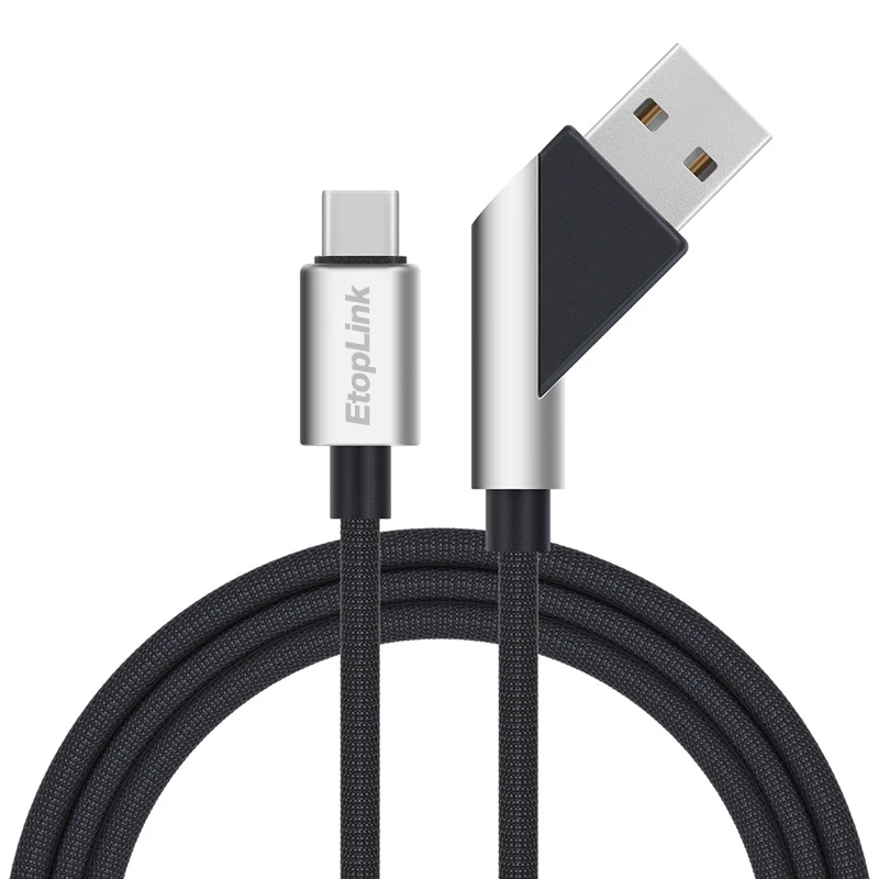 EtopLink جديد الأصلي العلامة التجارية نوع C كابل بيانات USB شحن سريع USB C كابل الشاحن 3.0 نوع-c النايلون USB-C كابل شحن