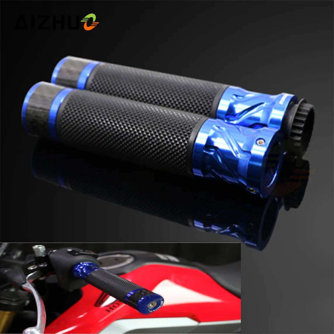 22mm Motorcycle Handle Grips Motor Accessories Universal CNC Aluminum Hand Grips For kawasaki ER-6N ER-6F SUZUKI YAMAHA BENELLI