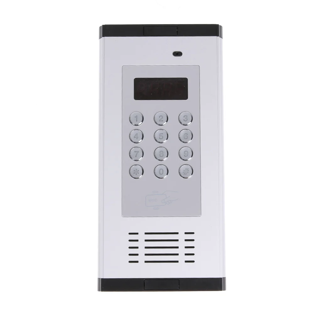 

Silvery White GSM 3G Apartment Intercom Access Control System Door Open Press Button Built In 3G/850/1900MHz UMTS 3G GSM module