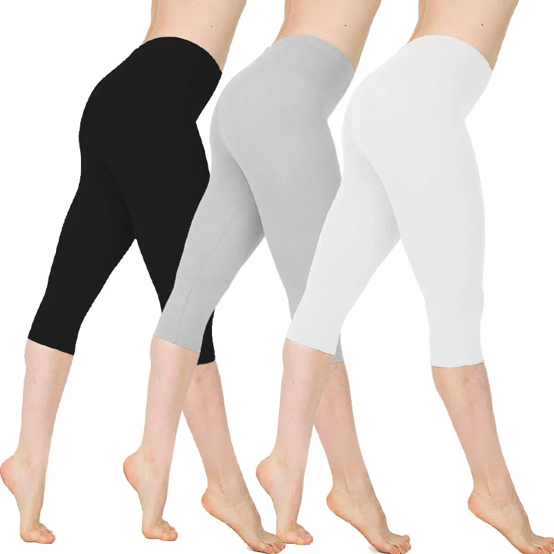 

TENTEN Push Up Plus Sizes Leggings Womens Workout Joggers Women Sport Mid Waist Stretch Fitness Leggings Calf Length Pants