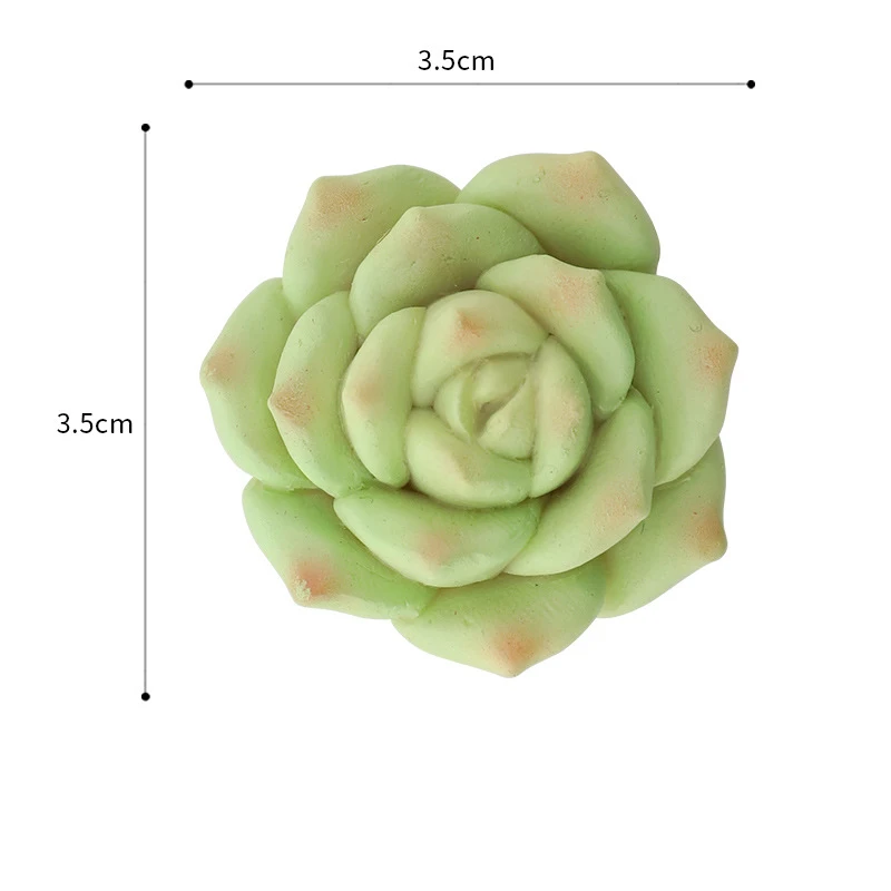 Резиновые магниты на холодильник искусственные мясистые растения бонсай комплект поддельные цветок ваза сувенир магнитная доска наклейки - Цвет: A