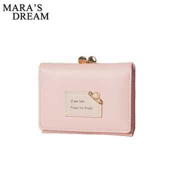 

Mara's Dream 2018 Fashion Women's Purse Thin Hasp Women's Wallet Ladies PU Leather Wallets Female Purse Mini Womens Wallets Bags