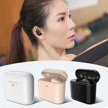 Cewaal Беспроводной гарнитура Bluetooth наушники с загрузочной коробки наушники