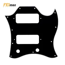 Pleroo guitar parts pickguard For Gibson Standard SG Full Face Scratch Plate Route P90 pickups Best protection for guitarra gibson sg special 2018 natural satin
