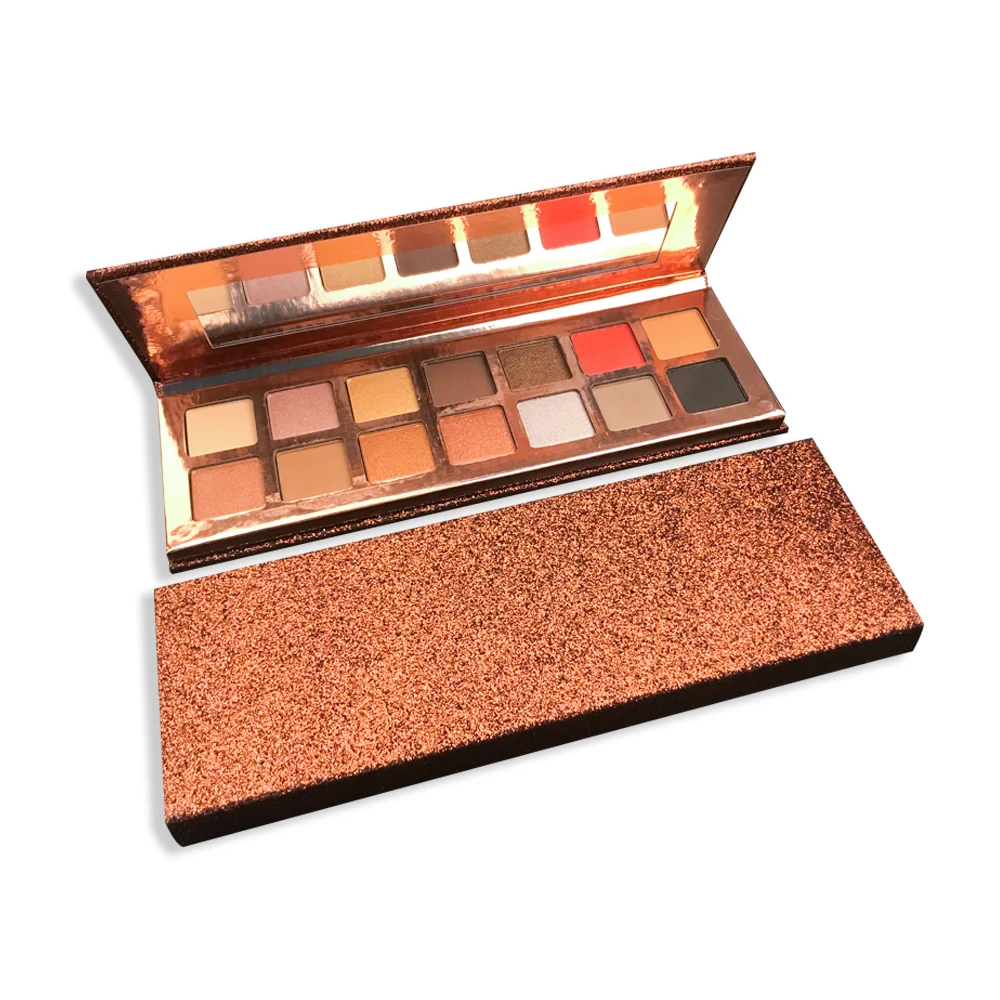 

High quality 14 Color makeup eyeshadow palette Shimmer Matte Mixed Eyeshadow Palette No Logo waterproof eyeshadow palettes 12pcs