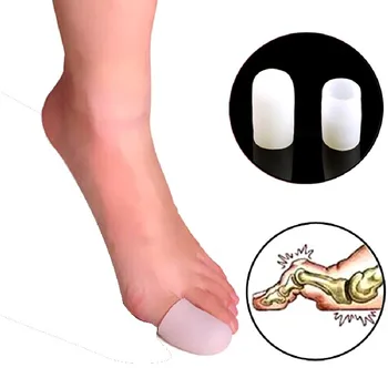 

2pcs Silicone Gel Toe Tube Foot Corns Remover Blisters Gel Bunion Toe Finger Protector Body Massager Insoles Feet Care