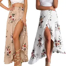 Европейский и американский стиль, женская летняя пляжная Сексуальная винтажная Асимметричная Повседневная юбка со шнуровкой в пол