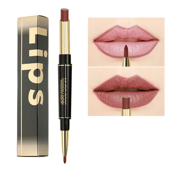 

Double Head Matte Lipstick Hydrating Fixing Long Lasting Tint Lips Waterproof Easywear Lip Stick Moisturizer Pigment Lipstick