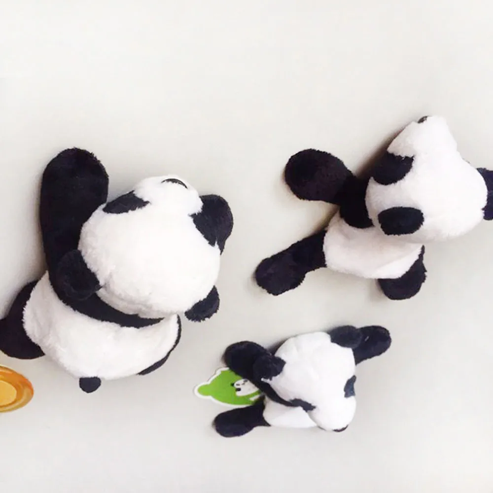 1Pc Cute Soft Plush Panda Fridge Magnet Refrigerator Sticker Cartoons Decal Gift Souvenir Home Decor Kitchen Accessories New#15