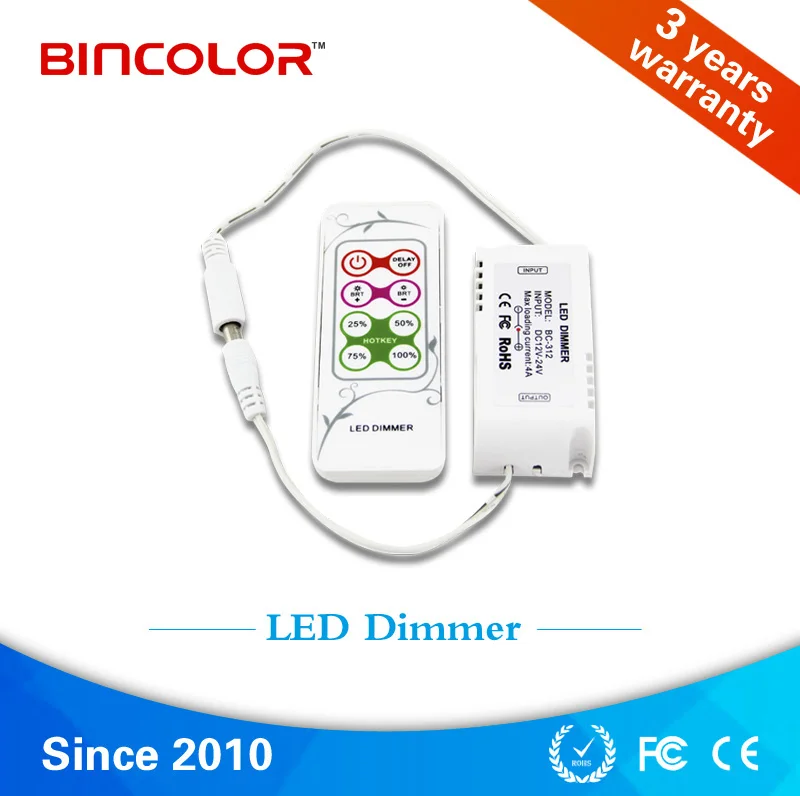 4 DIY modes LED PWM dimmer/ 12V 4A SMD 5050 LED Strip Light Dimmer with