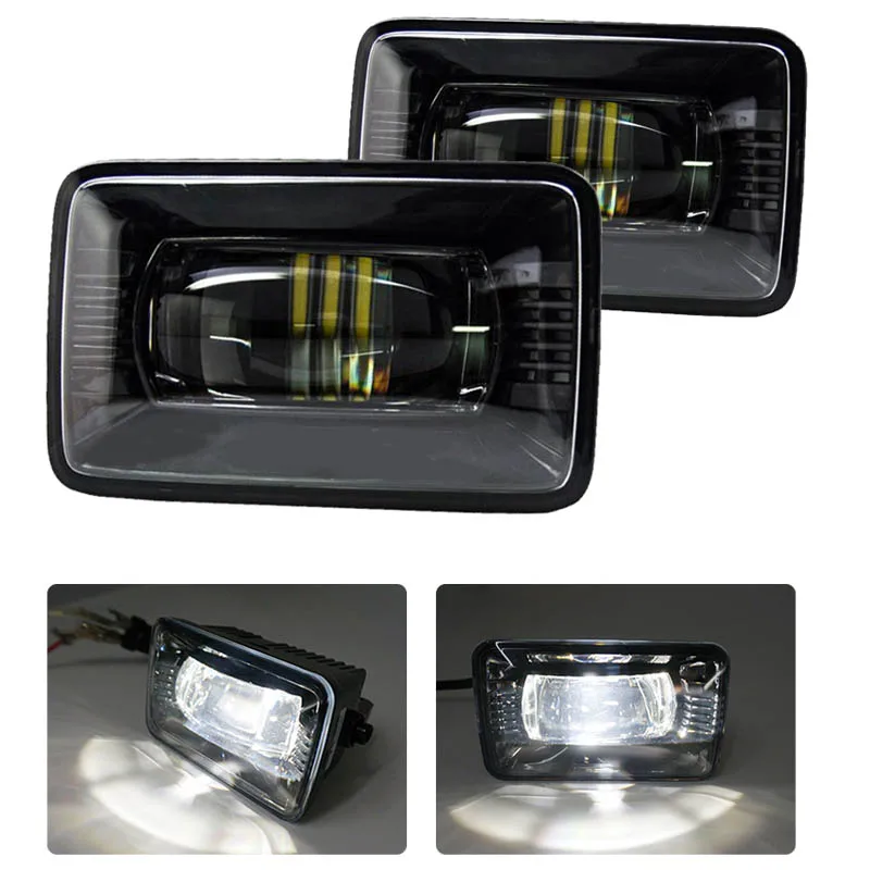 2 шт. вспомогательный светодиодный фонарь светильник черный проектор F150 4 дюймовый автомобильный светодиодный Противотуманные огни для Ford F150 прямой светодиодный туман светильник