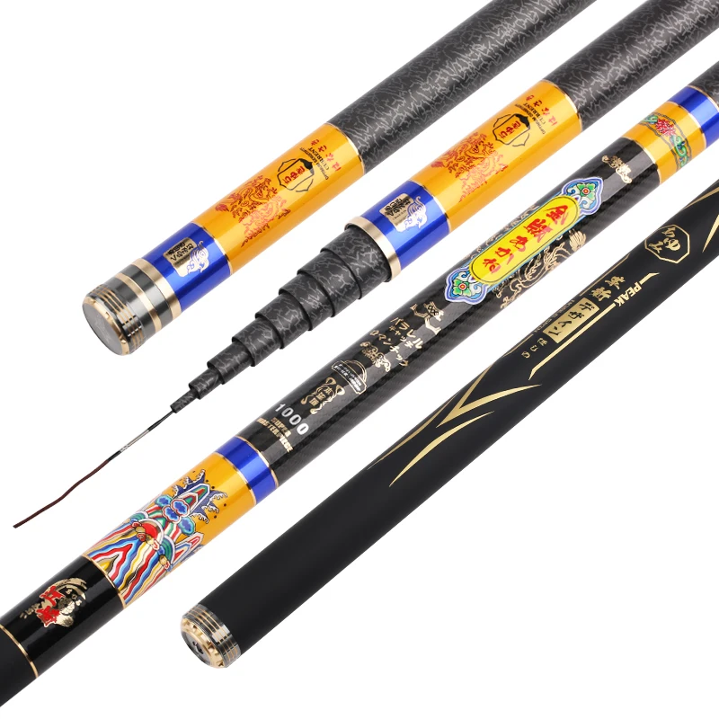 US $231.31 Stream Fishing Rod Long Section Canne Lightweight Fishing Pole Super Hard Carbon Hand Pole Telescopic Stick Fishing Equipments