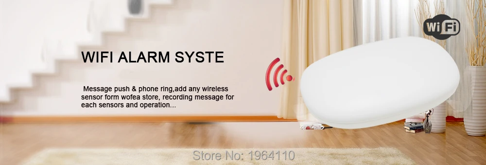 Super Mini WIFI Home Security Alarm System DIY Kit IOSAndroid Smart Phone App PIR Main Panel DoorWindow Sensor Burglar Alarm_F1