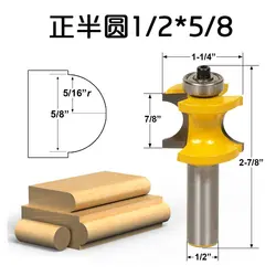 Бесплатная доставка 1 шт. Bullnose маршрутизатор Набор бит C3 твердосплавных 1/2 "хвостовик деревообрабатывающей резак