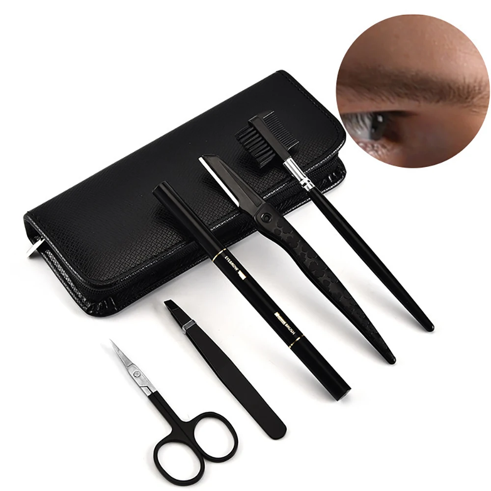 Men Eyebrow Knife Set Eyebrow Clip Hair Revomal Eyebrow Trimmed Suit