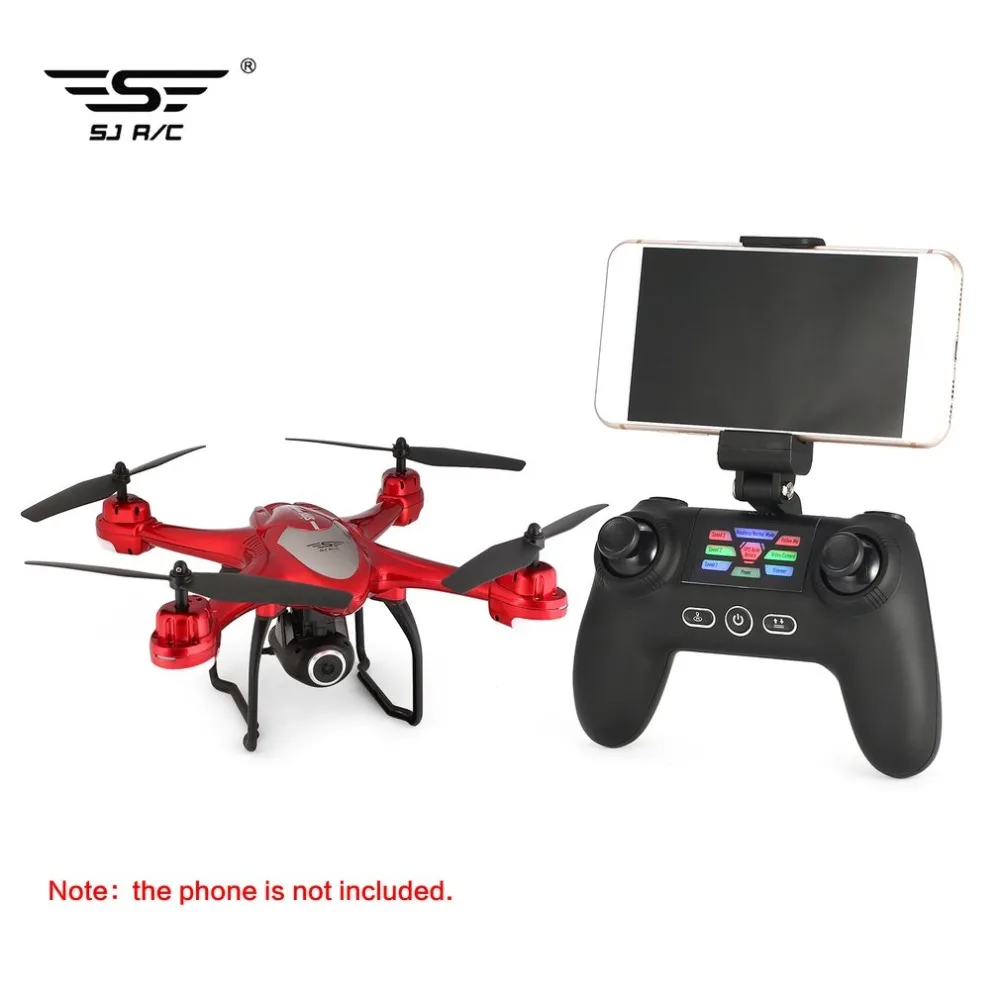 

SJ R/C S30W 2.4G Dual GPS Positioning FPV RC Quadcopter Drone with 1080P Adjustable Wide Angle Wifi Camera Follow Me Hovering