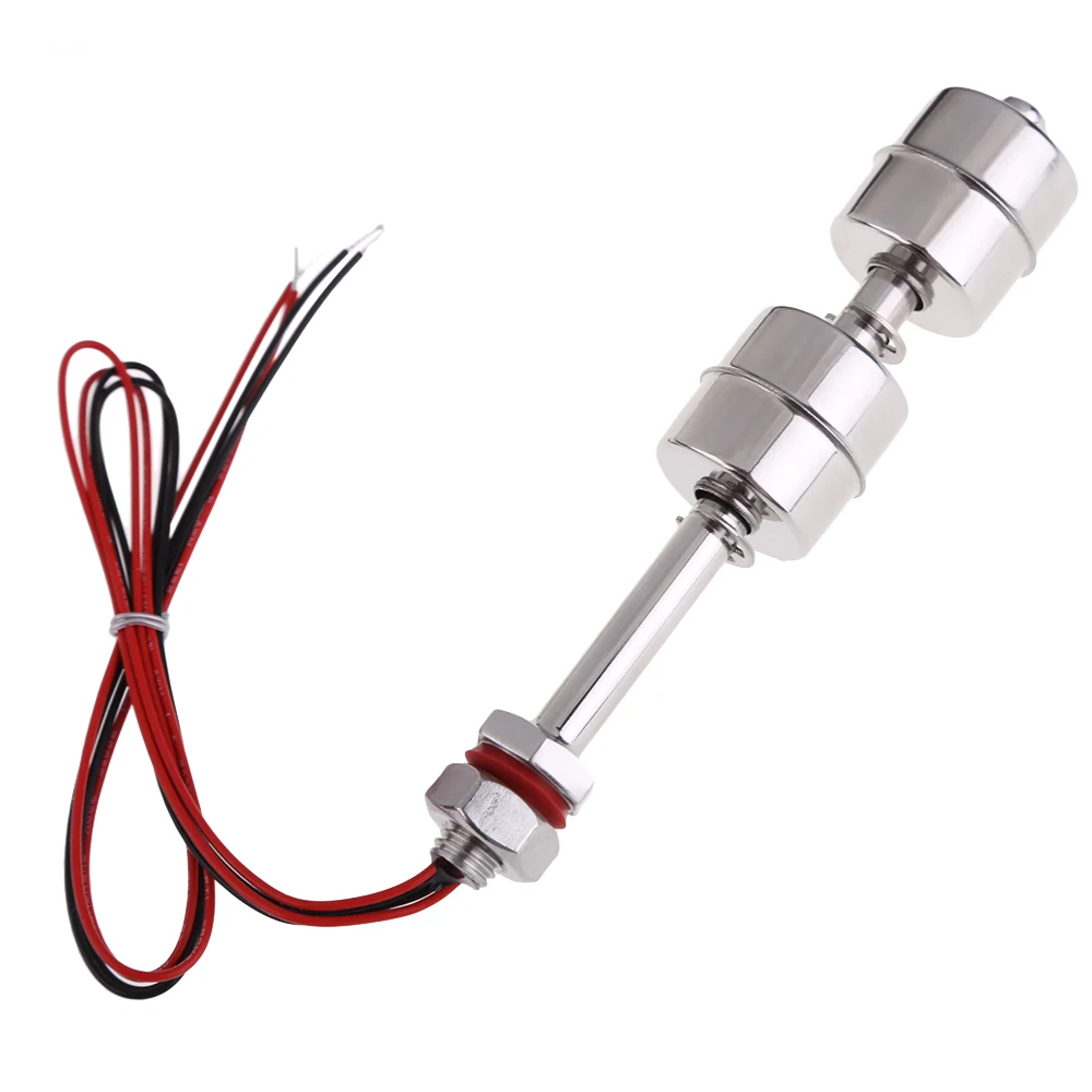 

110V 350mm Wired Liquid Level Sensor Dual Ball high quality Stainless float ball switch High Quality