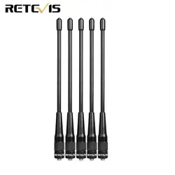 5 шт. Retevis RHD-701 SMA-F антенны двухдиапазонный VHF/UHF для BAOFENG UV-5R BF-888S Retevis H777 RT6 RT-5R Walkie Talkie C9045A