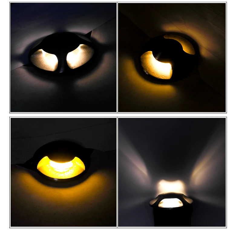 Subterrâneo ao ar Ip68 à Prova Local Tiro Lateral 2 4 Buraco Livre Luz Led Embutido Escada Piso Enterrado 12 d' Água -24 v Mini Holofotes 1 - 12 Cheap Lâmpadas subterrâneas