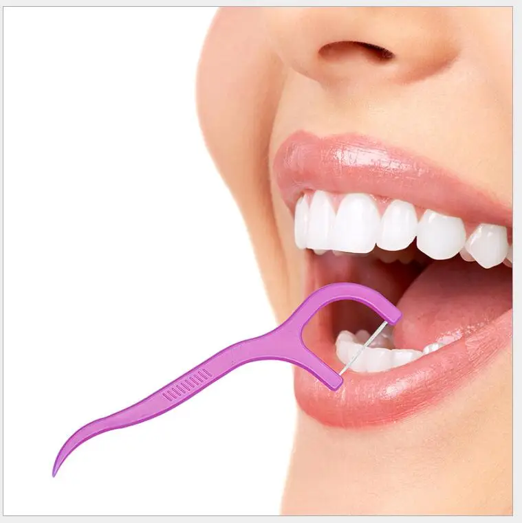 

25pcs/pack Dental Floss Flosser Brush Tooth Picks Oral Care Teethpick Sword Tooth Health Care