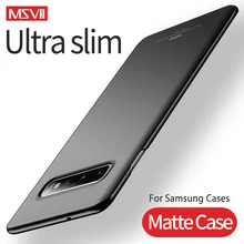 Чехол s для samsung S10 S9 S8 Plus MSVII Жесткий ПК ультра тонкий матовый чехол для samsung Galaxy Note 8 9 S10e S9 S8 S7 S6 Edge чехлы