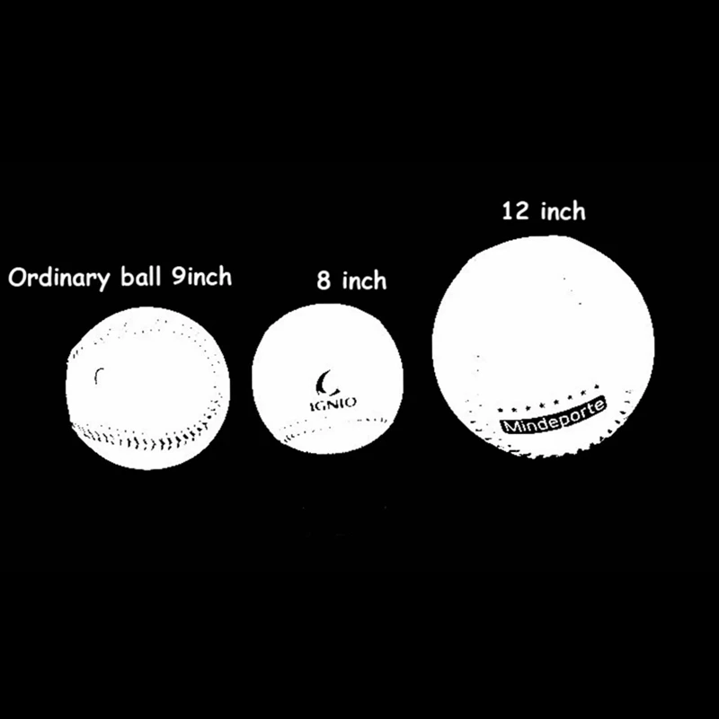 Белый Base Ball Бейсбол Практика Обучение ПВХ Софтбол крутого ручного шитья спорт командная игра 9 дюйм(ов) 7,3 см