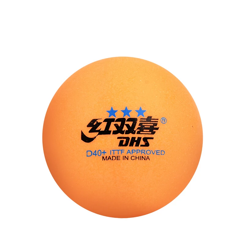 DHS 2018 new 3-star d40 + orange мячи для настольного тенниса 3 звезды швом шары ABS пластик поли для пинг-понга