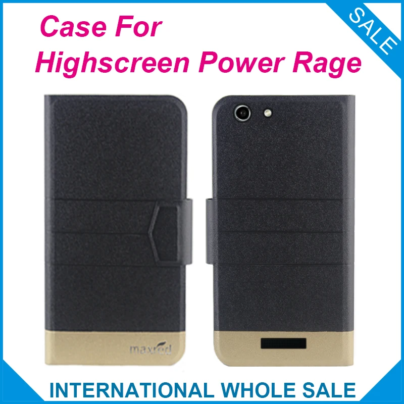 

5 Colors Hot! Power Rage Highscreen Case Fashion Business Magnetic clasp Flip Leather Exclusive Case For Highscreen Power Rage
