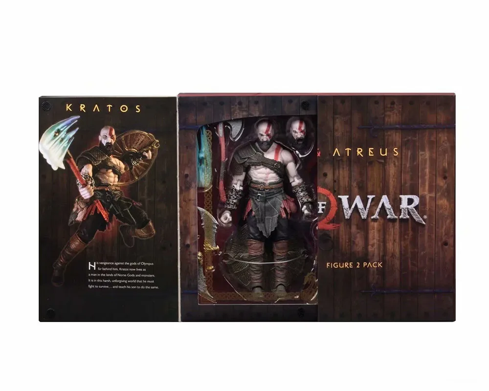 Оригинальная модель NECA God of War 4 Kratos и Son Atreus UltimateAction коллекционная фигурка игрушка