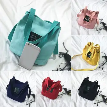 

Women Canvas Messenger bag Mini Single Shoulder Bag Crossbody Lady Girls Swagger Bag Female Shopping Travel Bags Handbag #25