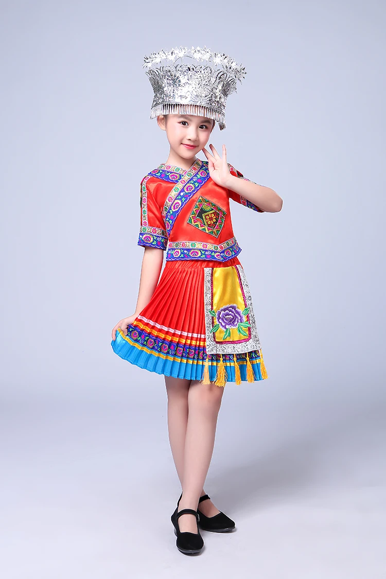 Детские танцевальные костюмы Miao одежда Hmong не шляпа|hmong clothing|dance costumecostumes hmong |