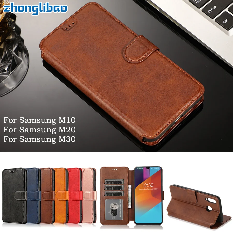 

Flip Phone Case for Samsung Galaxy M30 A20 A10 Funda Luxury Card Wallet Magnetic Leather Cover for Samsung M 10 20 30 2019 Capa