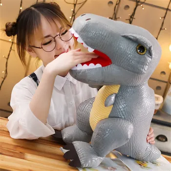 

1PC Cartoon Animal Simulation Dinosaur Plush Toys Hobbies Tyrannosaurus Soft Stuffed Dolls Birthday Christmas Gift for Children