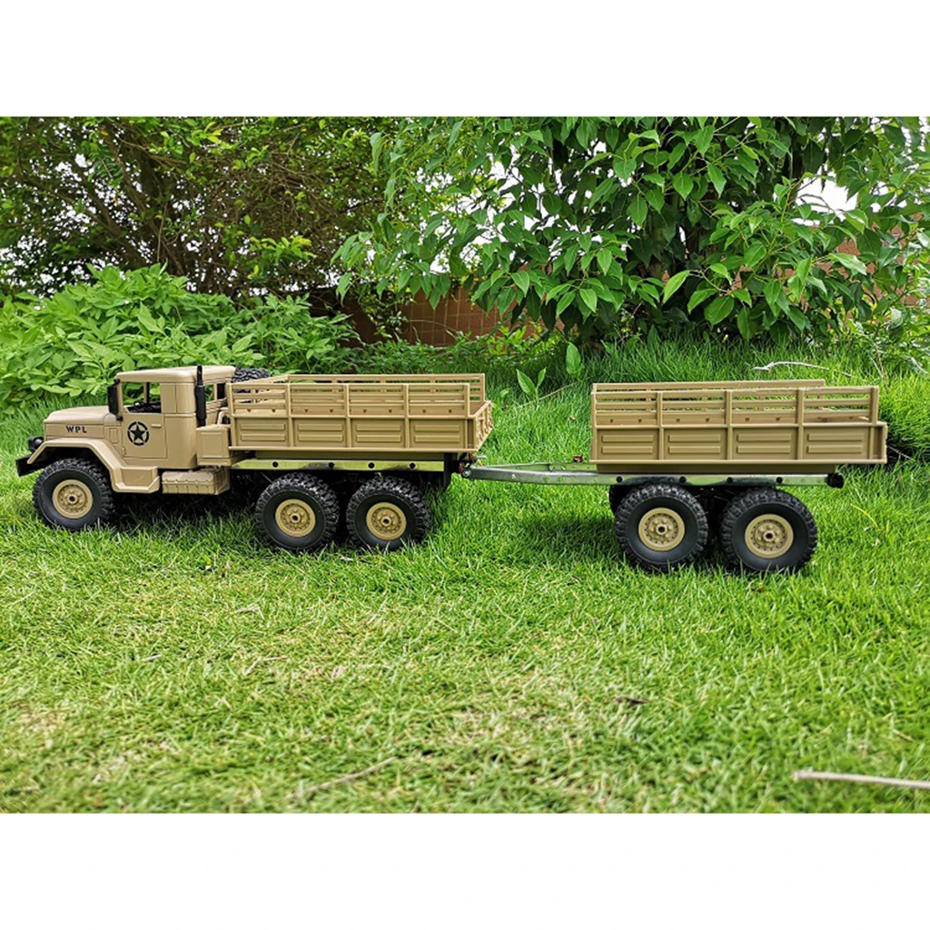 Upgrade Trailer Military RC Car DIY Parts Set for WPL B1 B14 B16 B24 1/16 4WD Buggy Monster Truck Assemble Crawler