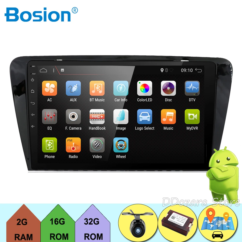 

Car 2 din Android 7.1 Head Unit System for SKODA OCTAVIA 2014 2015 2016 radio GPS navi stereo Audio Vehicle Computer