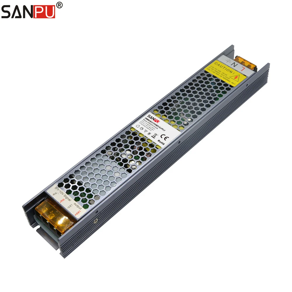 

SANPU DC24V Dimmable 0-10V Traic SCR Power Supply Unit 250W 10A 24V Constant Voltage 24 Volt LED Driver 220-24V CRS250-H1V24