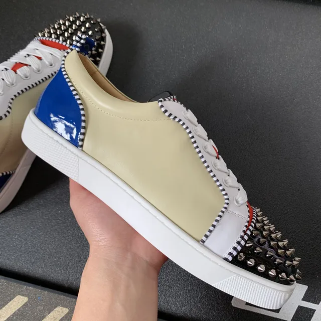 Low Cut Sneakers Leisure cl andgz Lace Up Beige Cow