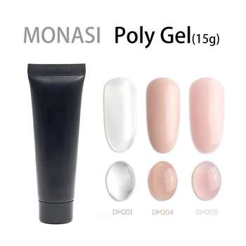 

Monasi UV Builder PolyGel Transparent Clear Pink Camouflage Colors Hard Jelly Quick Building Nail Extensions